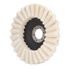 2Pcs 5in Grinding Disc Wave Shape Wool Felt Polishing Wheel