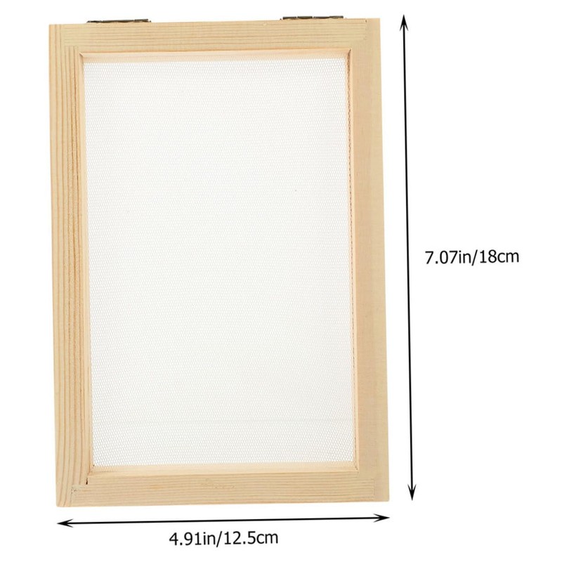 iplusmile 3pcs Wooden Paper Making Frame Kit Compact DIY Paper