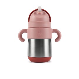Meroware Insulated Thermos Bottle, Meloware, Baby Water Bottle, Meloware, Thermos Flask, Stainless Steel Straw, For Toddlers, Boys, Girls, 9.1 fl oz (270 ml), Heat Retention, MATT matt, New Color