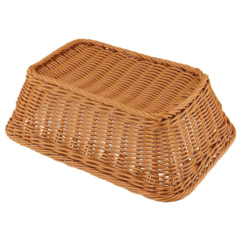 JEUIHAU 3 Pack Wicker Bread Baskets, 30 x 20 x