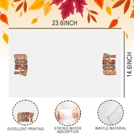 Fall Kitchen Towels Cozy Season Fall Kitchen Decor Autumn Pumpkin Bathroom Hand Towels Autumn Thanksgiving Washcloth Housewarming Gifts 14.6 × 23.6 Inches