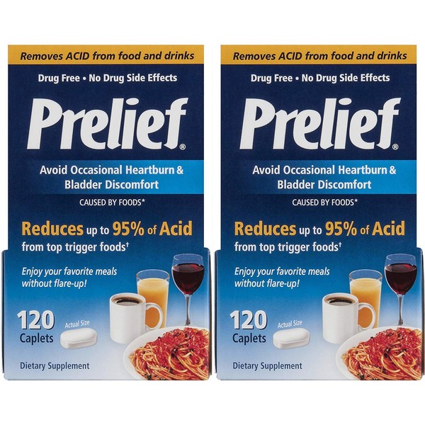 Prelief Dietary Suppliment Tablets, 120 Tabs (Pack of 2)