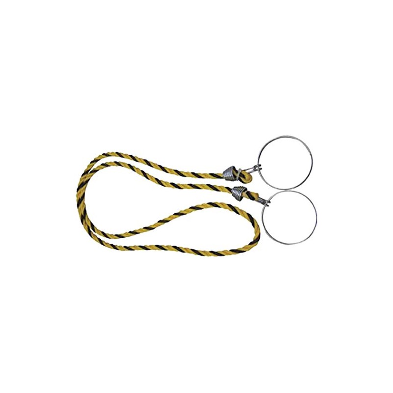 TRUSCO(トラスコ) コーン用ロープ 標識 黄×黒 12mm×2m TCC-30