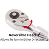 TONYNOL 3/4" Drive Extendable Ratchet Handle,Quick Release,24-Tooth Reversible Ratcheting Feature,