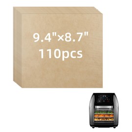 110PCS Air Fryer Liners Disposable Parchment Paper Sheets Compatible with CHEFMAN Multifunctional Digital Air Fryer, Unbleached Parchment Paper for Baking Air Fryer Accessories, 9.4"×8.7