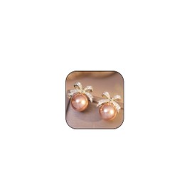 Pearl Bow Earrings Pearl Drop Earrings Rhinestone Bow Earrings for Women Teen Girls Bow Earrings Jewelry Accessories for Valentines Birthday