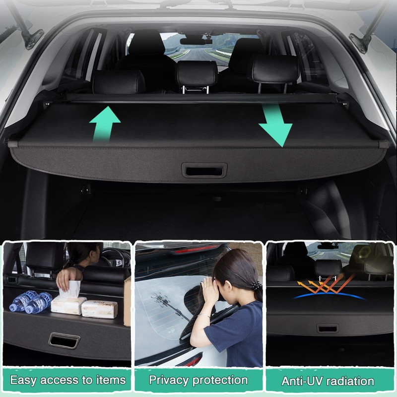 Powerty Cargo Cover for 2010-2014 2015 Toyota Prius Accessories Trunk