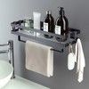 Spice Rack Organizer Wall Mounted with Paper Towel Holder, Bathroom