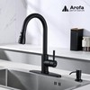 Arofa Kitchen Faucet with Soap Dispenser, Stainless Steel Kitchen Sink