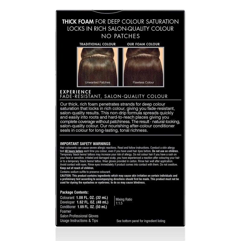John Frieda Brown Permanent Precision Foam Hair Color Kit, Light