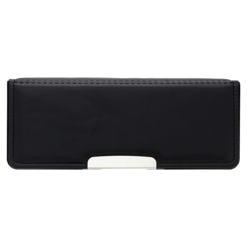 Sunstar Stationery Pencil Case, Horizontal Pita, Black, S1313924, Size: 3.5