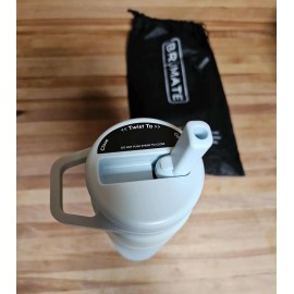 Brumate BRÜMATE Rotera Water Bottle | Blue Agave | 25oz | Touch-Free Straw Lid