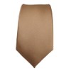 TigerTie Slim Satin Tie in Solid Colour in Various Colours