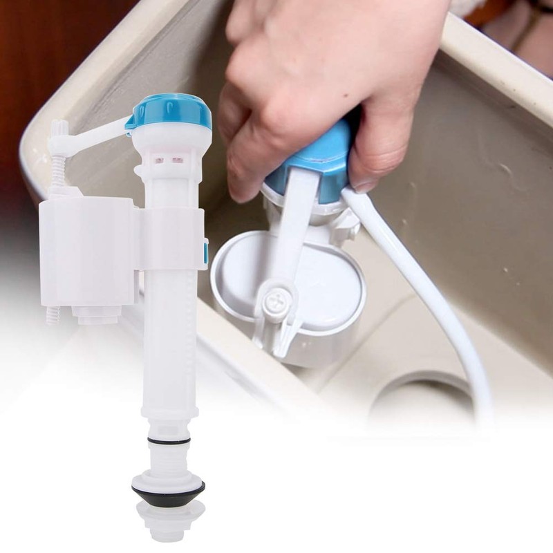 Cistern Toilet Flush Toilet Fill Valve,4 Points Plastic Pipe Inlet