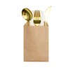 100-pack 3x5 Inches Mini Size Natural Kraft Paper Bags for