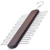 【WOODEN 360 DEGREE ROTATING ORGANIZER】20 PCS CLOSET STORAGE CAPACITY FOR