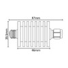 BECEN 25 W N RF attenuator 3 GHz plug 1-40
