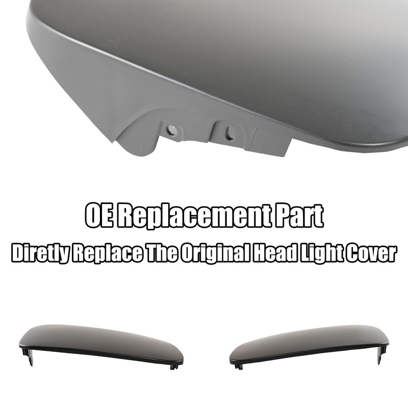 PFRREOR 2PCS Headlight Cover for Corvette C5 1997-2004 Factory Style