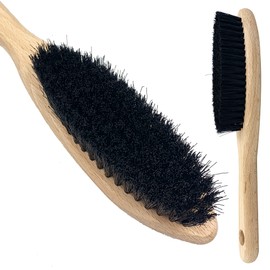 Newman and Cole Wooden Clothes Brush, Synthetic Bristle Clothes Brush for Suits, Suede, Velvet, or Wool − Lint Brush for Fabrics to Easily Remove Fluff, Fuzz, Dust, Lint, and Pet Hair to your Garments