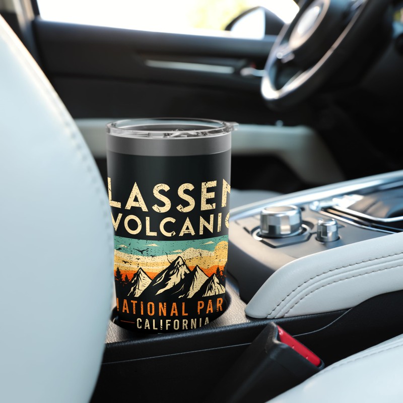 Lassen Volcanic Est 1916 California Retro National Park Stainless Steel