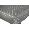 Karina Home Slate Grey Polka Dotty Wipe Clean Tablecloth Vinyl