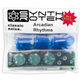 Synthrotek Arcadian Rhythms (Blue) - Arcade Style Manual Gate Eurorack Module Kit