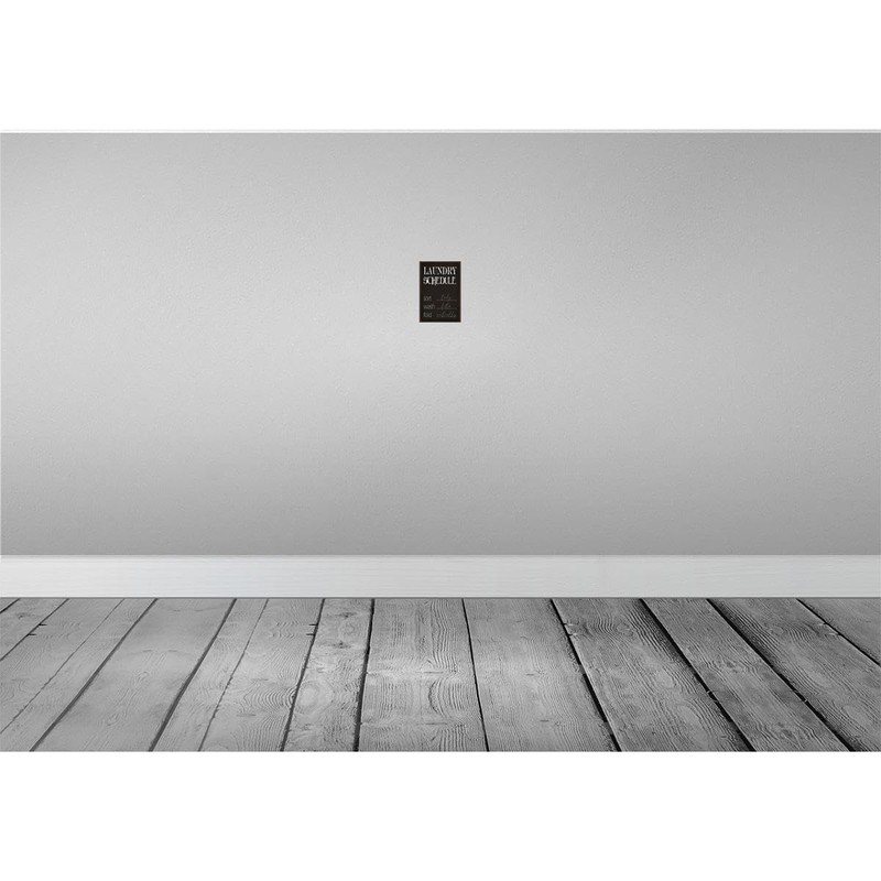 vianmo Holzschild 18x12 cm laundry schedule sort tody wash Deko