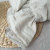 ESASILK Ruffles Linen Pillowcase, Pure Flax Pillow Sham 100% French