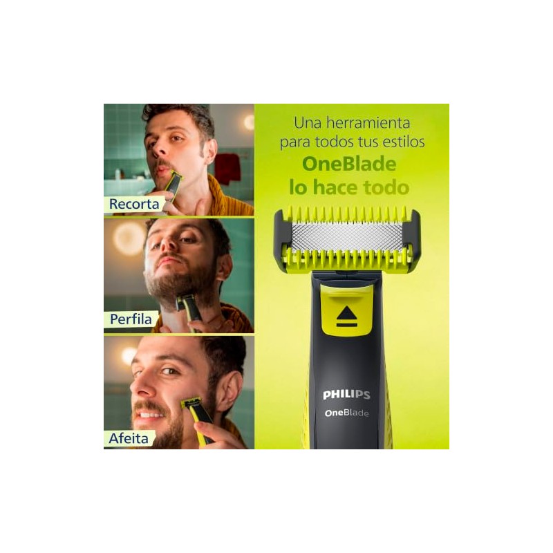 Philips OneBlade Afeitadora y Recortadora Eléctrica Face & Body para