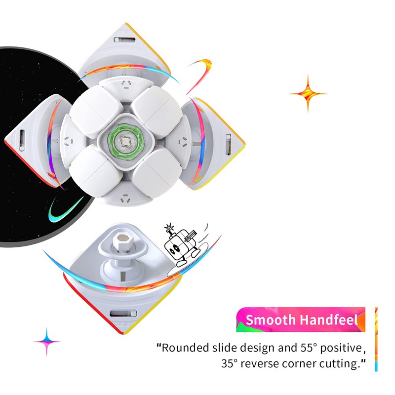 GAN 251 M Pro, 2x2 Magnetic Speed Gun Competition Cube,