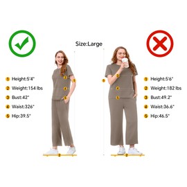 EYZH Womens 2 Piece Lounge Set - Summer Comfy Travel Outfits, Short Sleeve Wide Leg Vacation Sets Loungewear(Dark Khaki,Small)