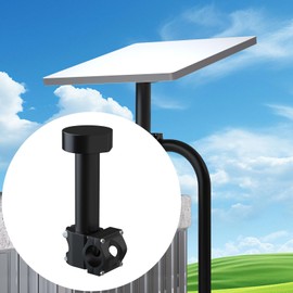 for Starlink Mini Pole Clamp Mount with Adapter, RV Ladder Starlink Mini Roof Rack Mounting Compatible with Original Pipe Adapter Mount on Car, RV Ladder, Yacht, Pipe Range 0.86-1.17"