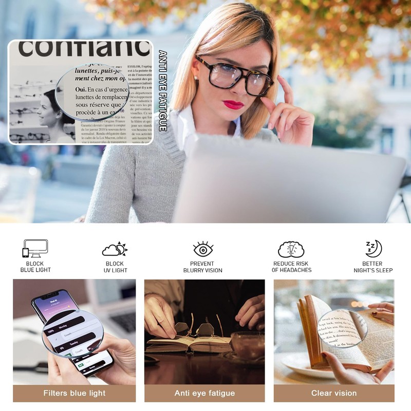 JM 3 Pack Oversized Aviator Reading Glasses for Women Men,