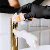 Alimat PluS Latex Gloves 3 Pack, Reusable Black Rubber Gloves