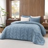 Andency Luxurious Velvet Quilts Oversized Queen, 3-Piece Herringbone Matelasse Bedspread