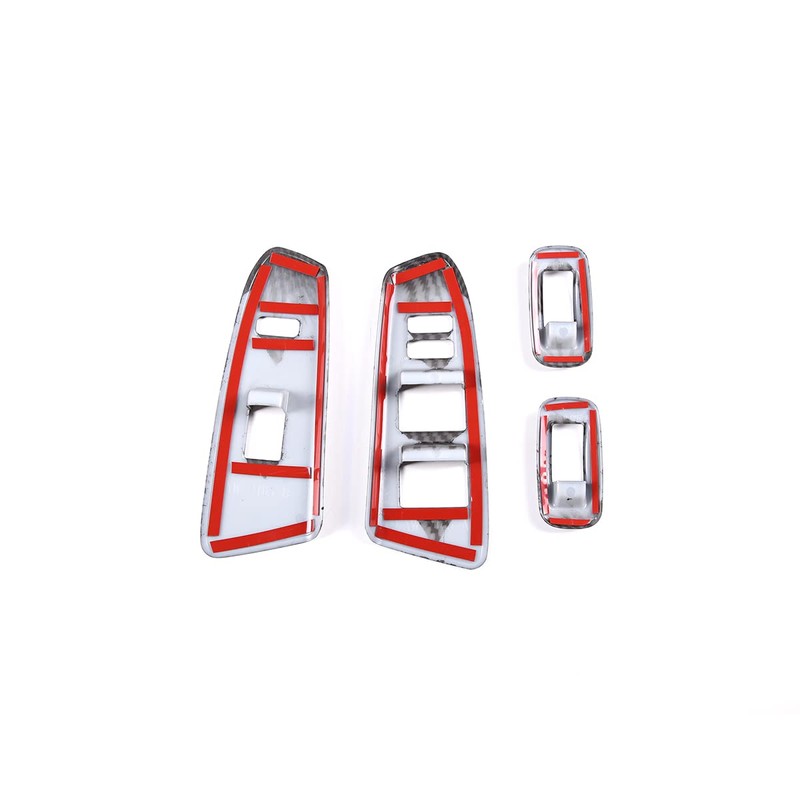ABS Car Look Interior Door armrest Window Switch Panel Cover