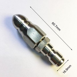 CREEXEON Challco Sewer Jetter Nozzle,Pressure Drain Jetter Hose Nozzle,1/4" Quick Connector,5000Psi