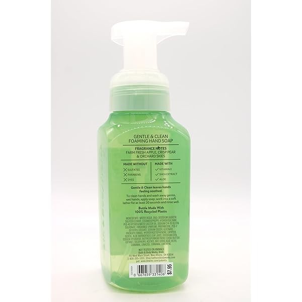 Sweet Apple, Bath and Body, Gentle Foaming Hand Soap, 8.75