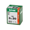 SPAX Wirox 8000000287206 Universal Screw, 3.5 x 20 mm, Pack