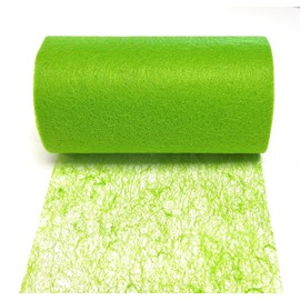 s.dekoda Table Runner 20 m x 15 cm Fleece Table Runner Fleece Table Fleece Decorative Fleece Apple Green Green