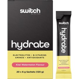 Switch Nutrition Hydrate Electrolytes Kiwi Watermelon Sachets 6g X 20