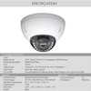 SVD 1080P Mini Dome Security Camera with Metal Housing and