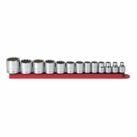 KD Tools KDT80561 13 Piece 0.33 Inch Drive 12 Point Standard SAE Socket Set