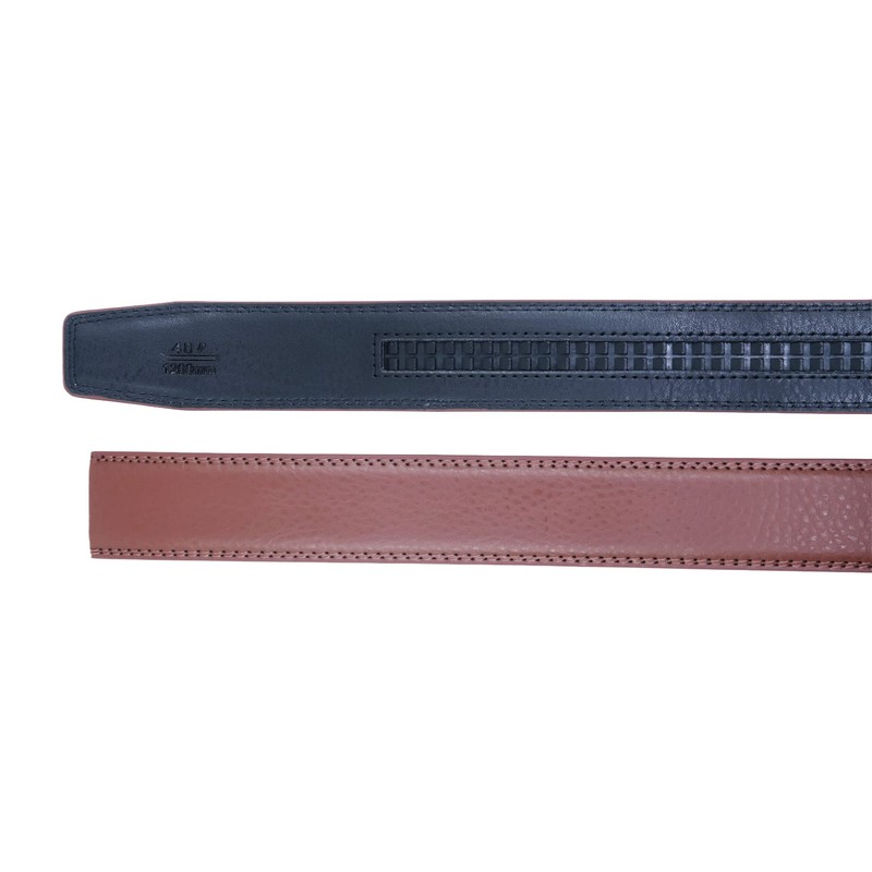 COTIDI Mens Leather Ratchet Belt Without Holes 35mm Wide No