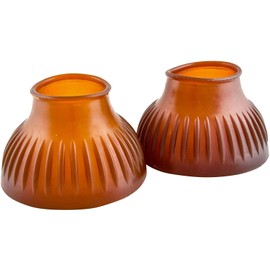 Shires Equestrian Pull ON Ribbed Horse Bell Boot (Medium, Transparent)