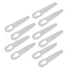 10 Pcs Lawn Mower Metal Blade Replacement Mowing Blade for