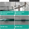 YorkHoMo Glass Shower Shelves, Glass Bathroom Corner Shelf Wall Mounted