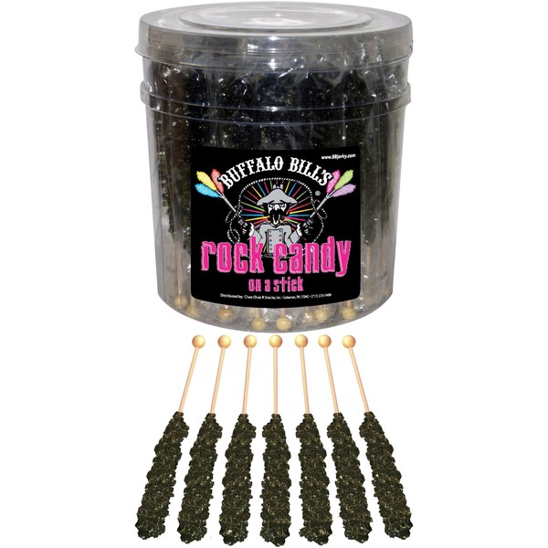 Buffalo Bills Black Cherry (Black) Rock Candy On A Stick