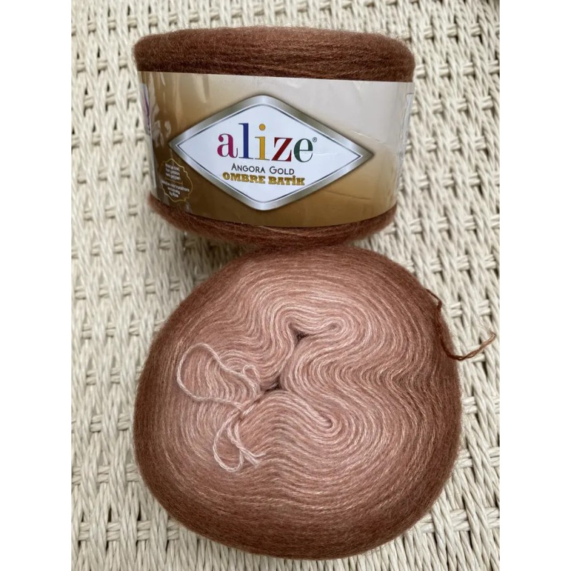 Estambre Alize Angora Gold Ombre Cake 150g Elige Color