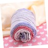 jojofuny 1 Roll Rainbow Colorful Knitting Woolen Yarn Ply Soft